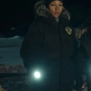 Evangeline Navarro True Detective S04 Black Parka Jacket