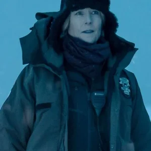 Liz Danvers True Detective S04 Grey Hooded Jacket