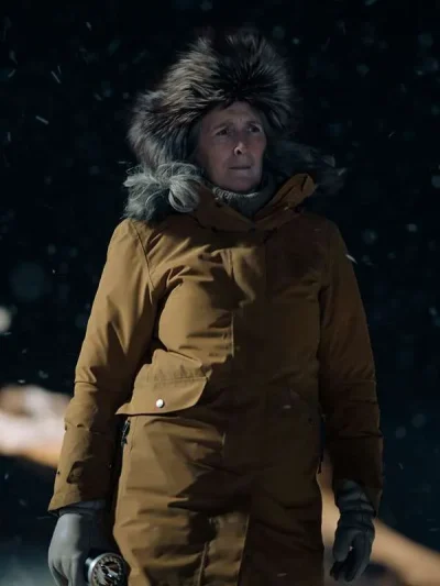 Rose Aguineau True Detective S04 Brown Hooded Jacket