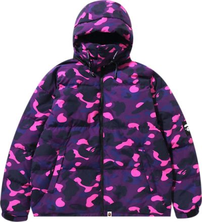 Lil Durk Smurk Carter Bape Camo Puffer Jacket