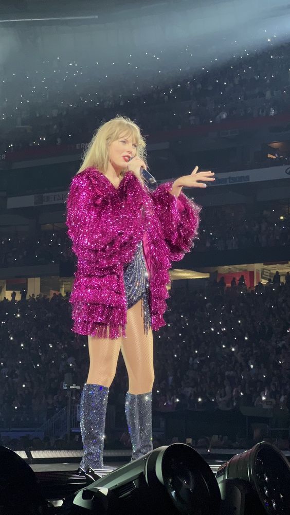 Taylor Swift The Eras Tour Hot Pink Karma Jacket - Mlj