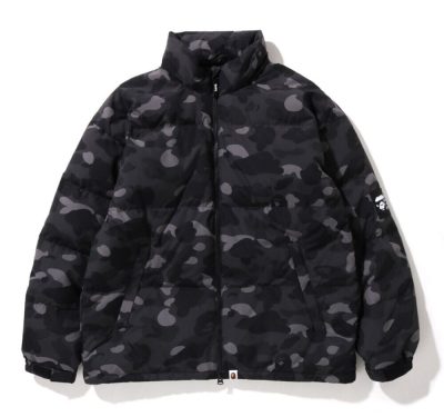 Lil Durk Smurk Carter Bape Camo Puffer Jacket