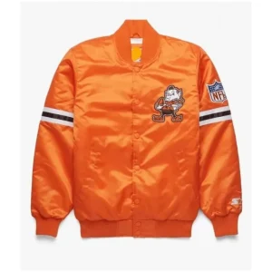 Deshaun Watson Cleveland Browns NFL Orange Varsity Jacket