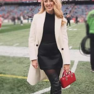 Brittany Mahomes White Coat