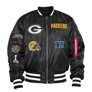 Green Bay Packers X Alpha X New Era MA-1 Bomber Jacket