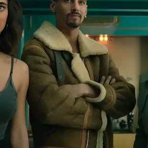 Joel Sanchez Berlin Brown Shearling Leather Jacket