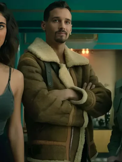 Joel Sanchez Berlin Brown Shearling Leather Jacket