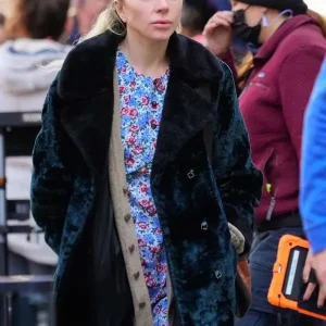 Lady Gaga Joker Folie à Deux 2024 Shearling Coat