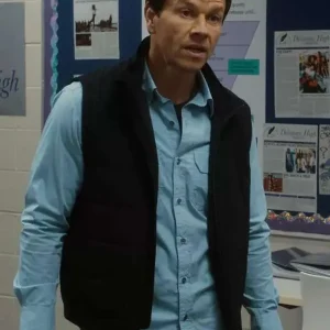 Mark Wahlberg The Family Plan Black Vest
