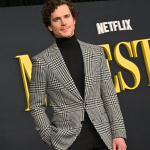 Matt Bomer Maestro Checked Blazer