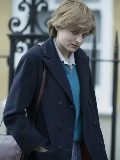 Princess Diana The Crown S04 Black Coat