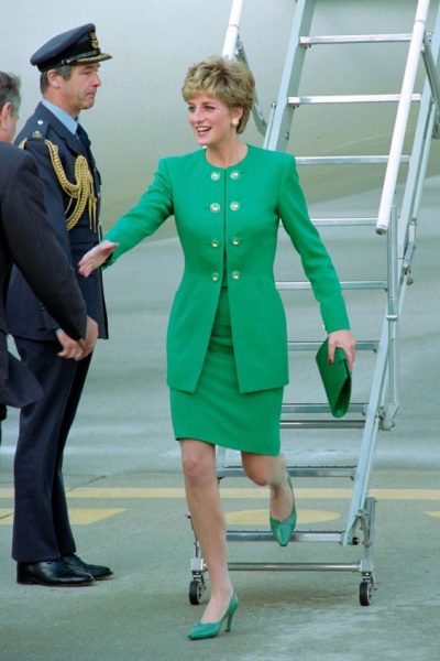 The Crown S05 Princess Diana Green jacket