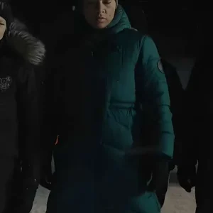 Evangeline Navarro True Detective S04 Puffer Coat
