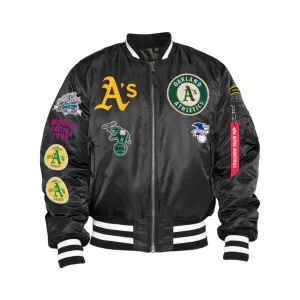 Oakland Athletics X Alpha X New Era MA-1 Bomber Jacket