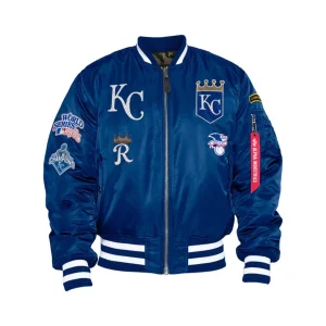 Kansas City Royals X Alpha X New Era MA-1 Bomber Jacket