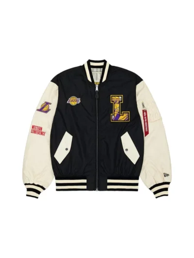 Los Angeles Lakers X Alpha X New Era L-2B Bomber Jacket