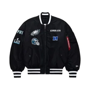Philadelphia Eagles X Alpha X New Era MA-1 Bomber Jacket