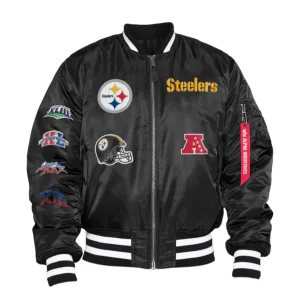 Pittsburgh Steelers X Alpha X New Era MA-1 Bomber Jacket