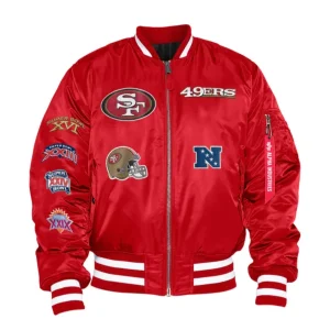 San Francisco 49ers X Alpha X New Era MA-1 Bomber Jacket