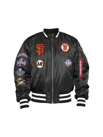 San Francisco Giants X Alpha X New Era MA-1 Bomber Jacket