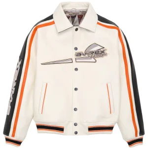 City Racer Leather Varsity Jacket