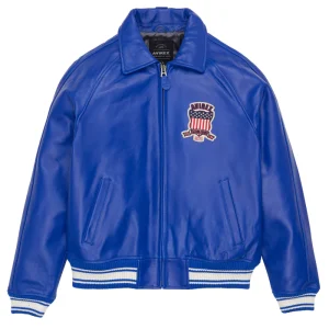 Limited Edition Blue Leather Icon Jacket