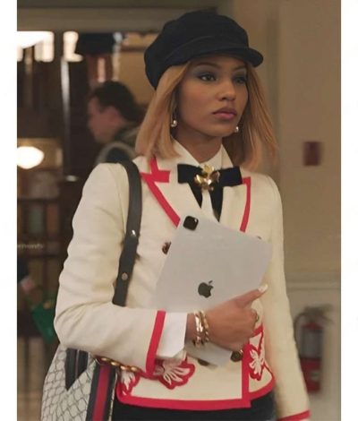 Gossip Girl S02 Savannah Lee Smith Red Piping White Blazer