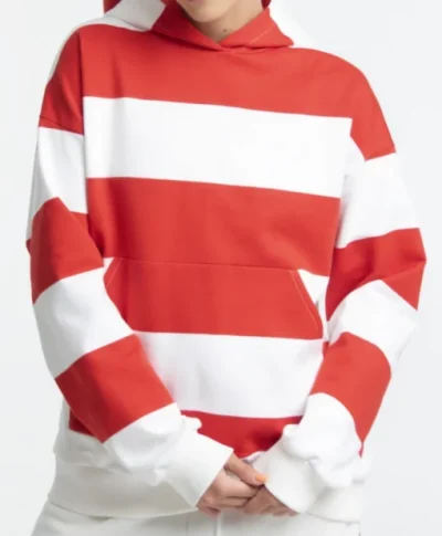 Red and White Hoodie