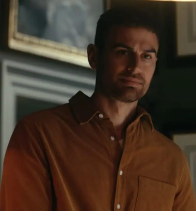 The Gentlemen Theo James Brown Cotton Shirt