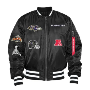 Baltimore Ravens X Alpha X New Era MA-1 Bomber Jacket