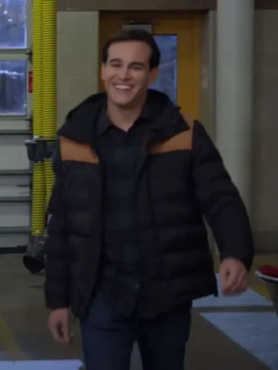 Blake Gallo Chicago Fire Black Puffer Jacket