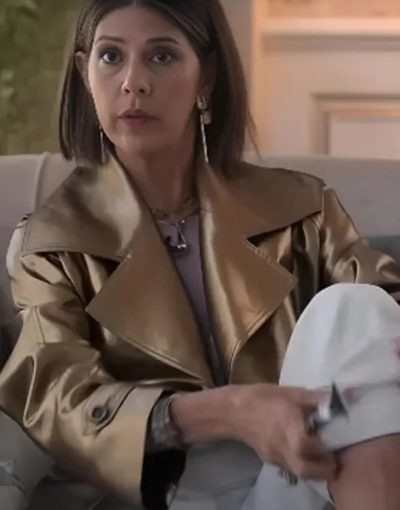 Upgraded 2024 Marisa Tomei Leather Coat