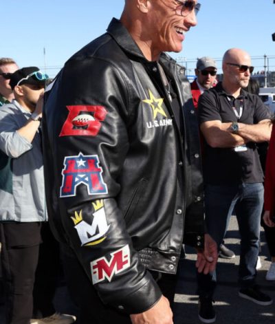 Dwayne Johnson Daytona 500 Leather Jacket