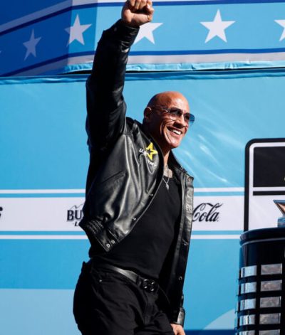 Dwayne Johnson Daytona 500 Leather Jacket