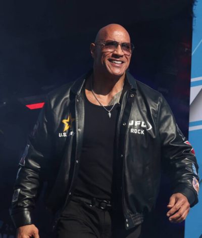Dwayne Johnson Daytona 500 Leather Jacket