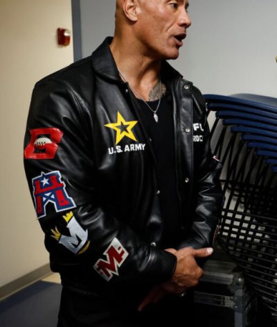 Dwayne Johnson Daytona 500 Leather Jacket
