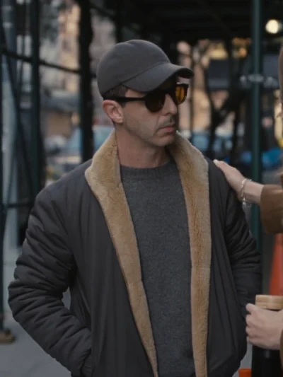 Kendall Roy Succession S04 Shearling Jacket