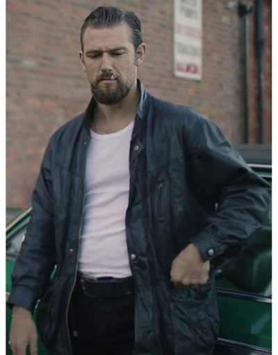 5lbs Of Pressure 2024 Alex Pettyfer Black Leather Jacket