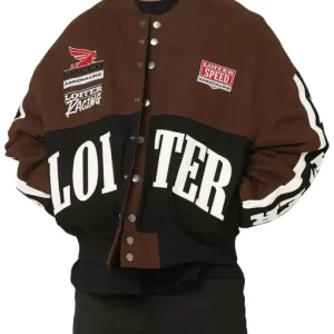 Loiter Racing Brown Varsity Jacket