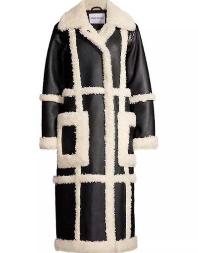 The Girls On The Bus 2024 Natasha Behnam Leather Coat