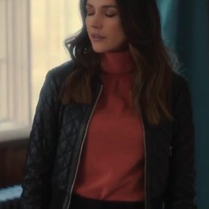 Fool Me Once 2024 Michelle Keegan Black Quilted Jacket