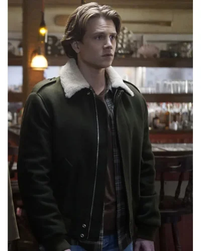 Nancy Drew S04 Alex Saxon Shearling Collar Jacket