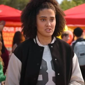 Never Have I Ever S04 Lee Rodriguez Black And White Varsity Jacket