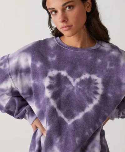 Heart Tie Dye Sweatshirt - Image 2