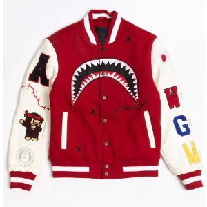 Robert Phillipe We Killed Ape Red Varsity Jacket