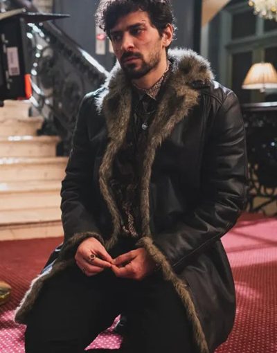 April X 2024 Tourialay Akbari Black Leather Coat
