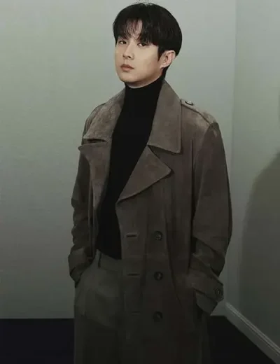 A Killer Paradox Lee Tang Suede Trench Coat