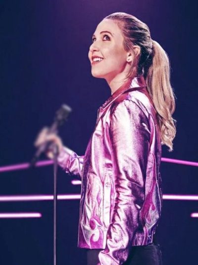 Have It All Taylor Tomlinson Pink Leather Jacket