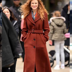 Grace Sachs The Undoing Brown Wool Coat