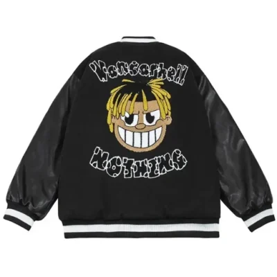 Vancarhell Nothing 99 Black Letterman Jacket